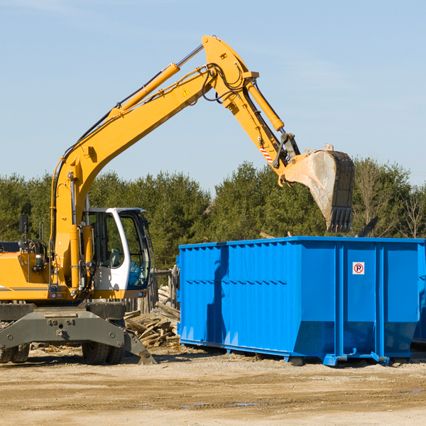 can i choose the location where the residential dumpster will be placed in Industry